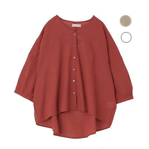 KLクロスギャザーヨークシャツ