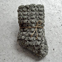 クロッシェソックス (Goat brown)