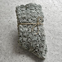 クロッシェソックス (Goat white)