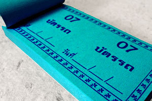 Numberd Ticket (青)