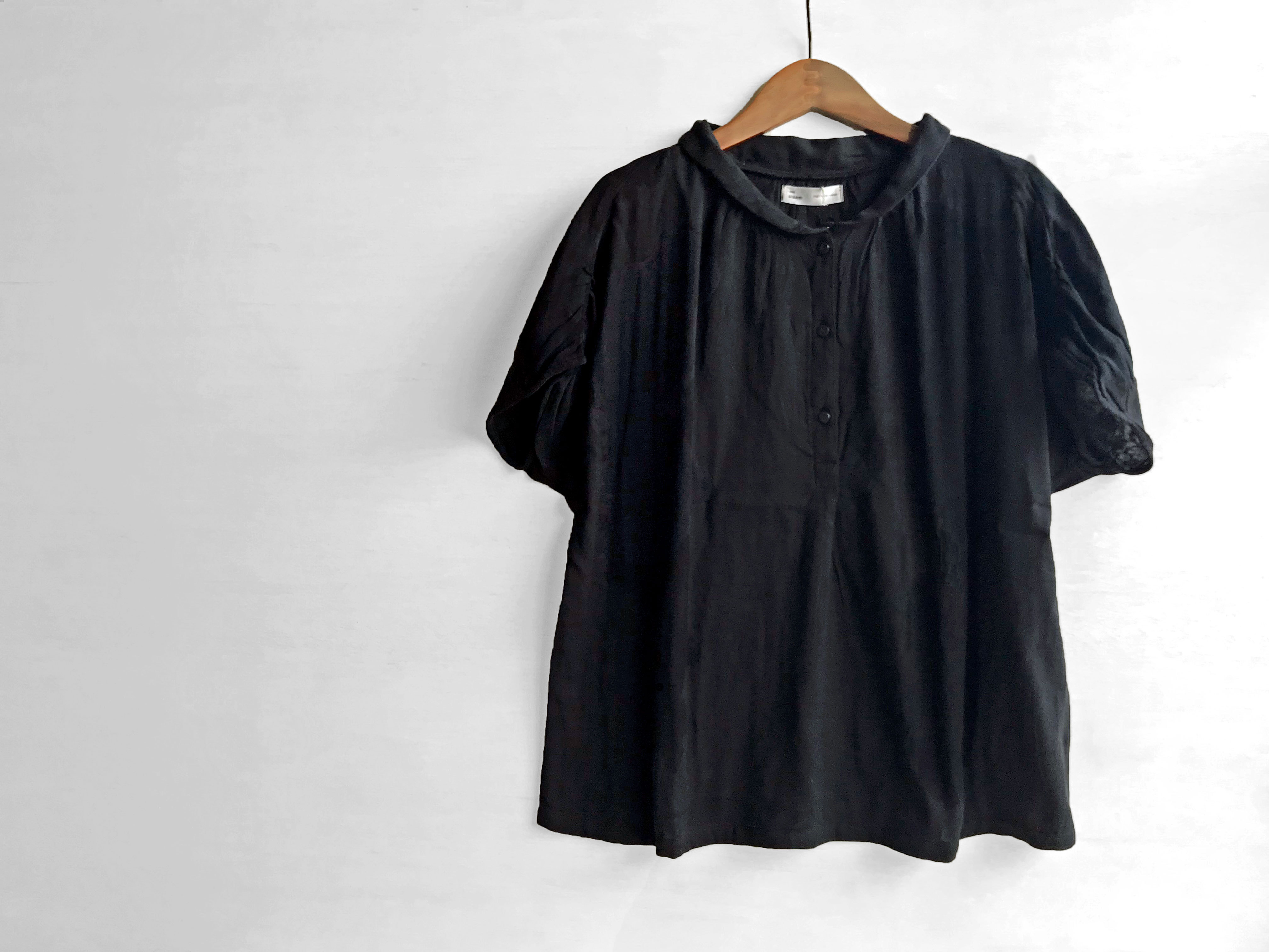 ソデギャザーシャツ(Wガーゼ)