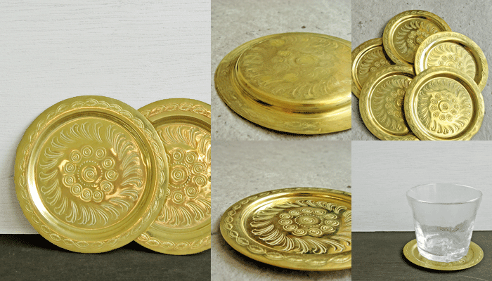 真鍮コースター