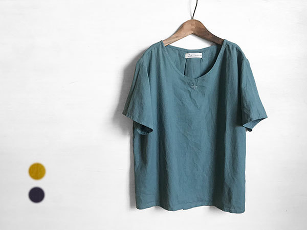 KLウシロ刺繍トップ