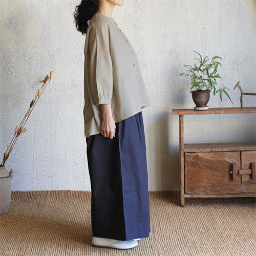 KLクロスギャザーヨークシャツ